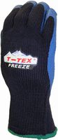 Freeze Thermo-Grip-Winterhandschuh - blau/schwarz, Latexbesch. Vliesfutter