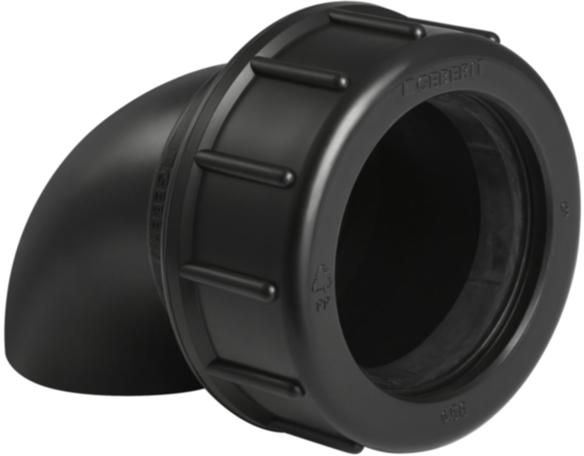 Geberit PE Bogen 90° mit Verschraubung