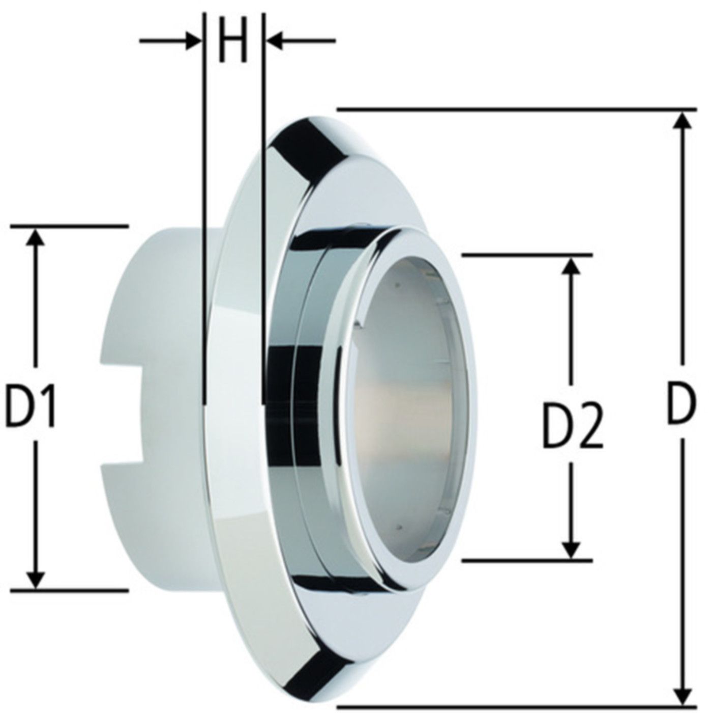 Rosette und Zylinder - zu Messkapsel Koax 67015