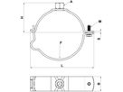 Geberit Rohrschelle mit Muffe 1/2"