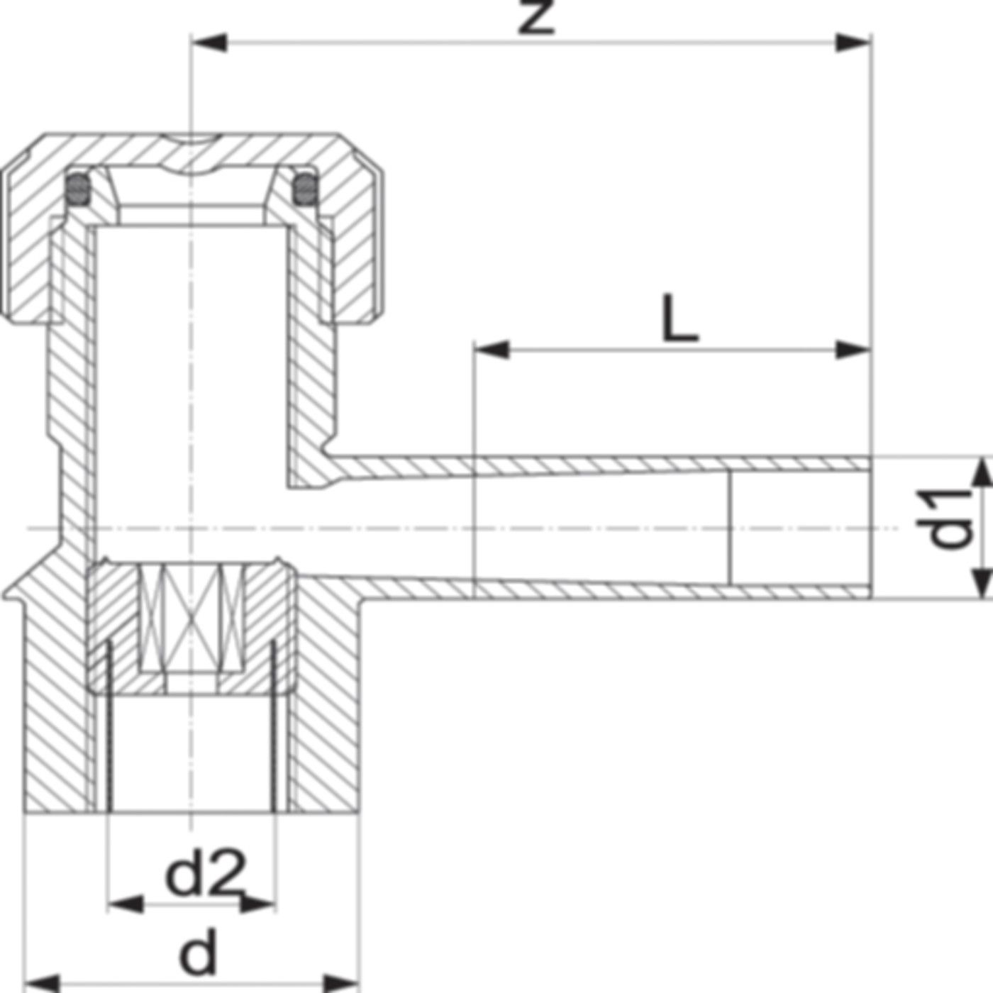 Anbohr-T-Stücke PE100 S-5 SDR 11 ELGEF - 5 bar Gas / 16 bar Wasser