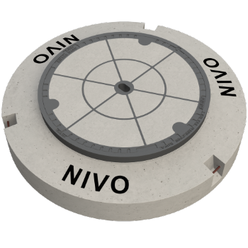 BGS Schachtabdeckung Fig. N480 Nivo - Kl. D400, mit Betonsockel