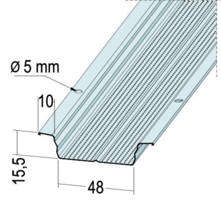 Hut-Deckenprofil HP48 L 400cm - 10 St. pro Bund