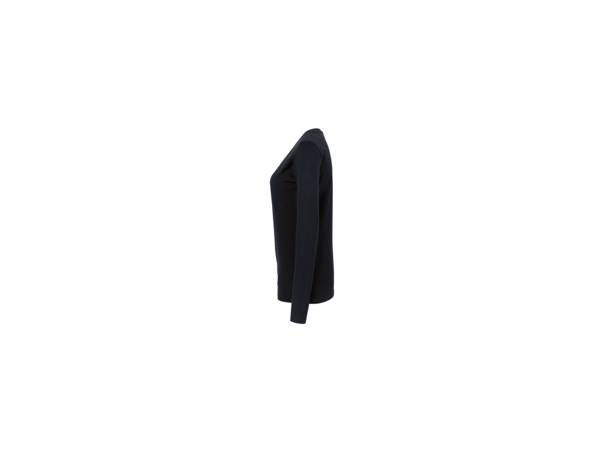 Damen-Longsleeve Classic Gr. XS, schwarz - 100% Baumwolle, 160 g/m²