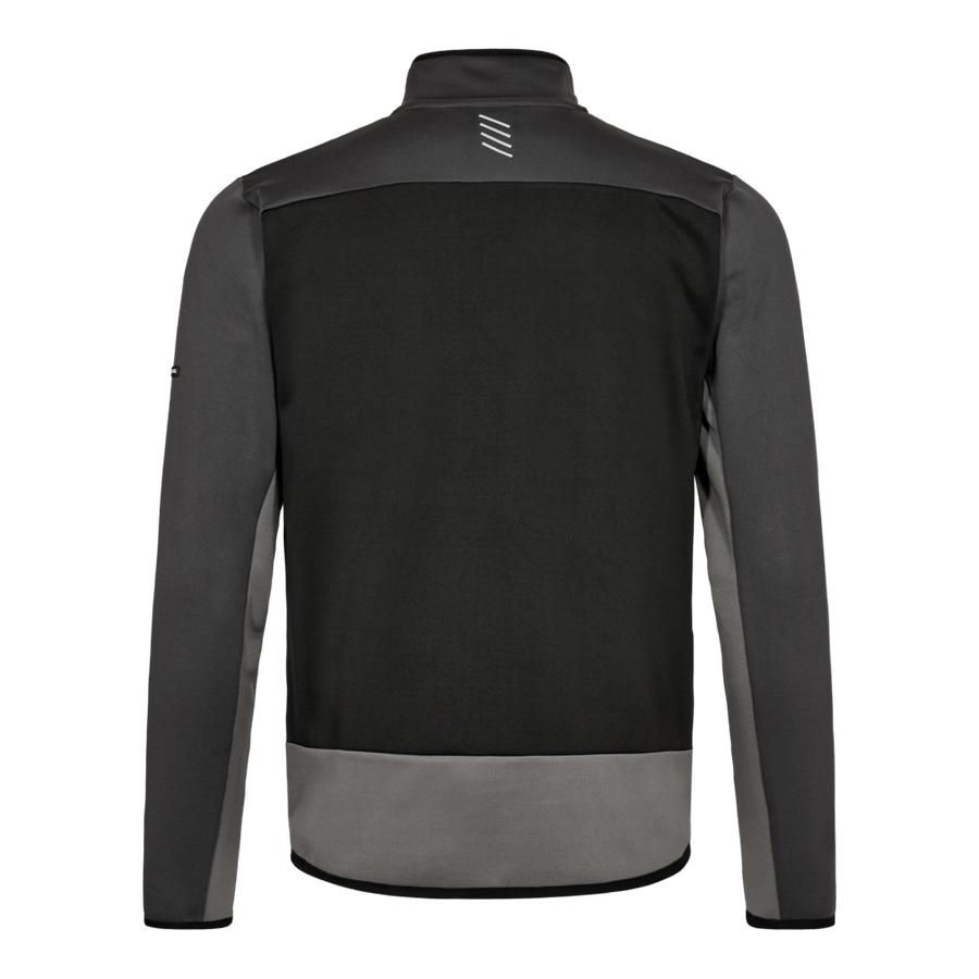 ENTIRE Midlayer-Cardigan Gr. M - Schwarz/Anthrazit Grau