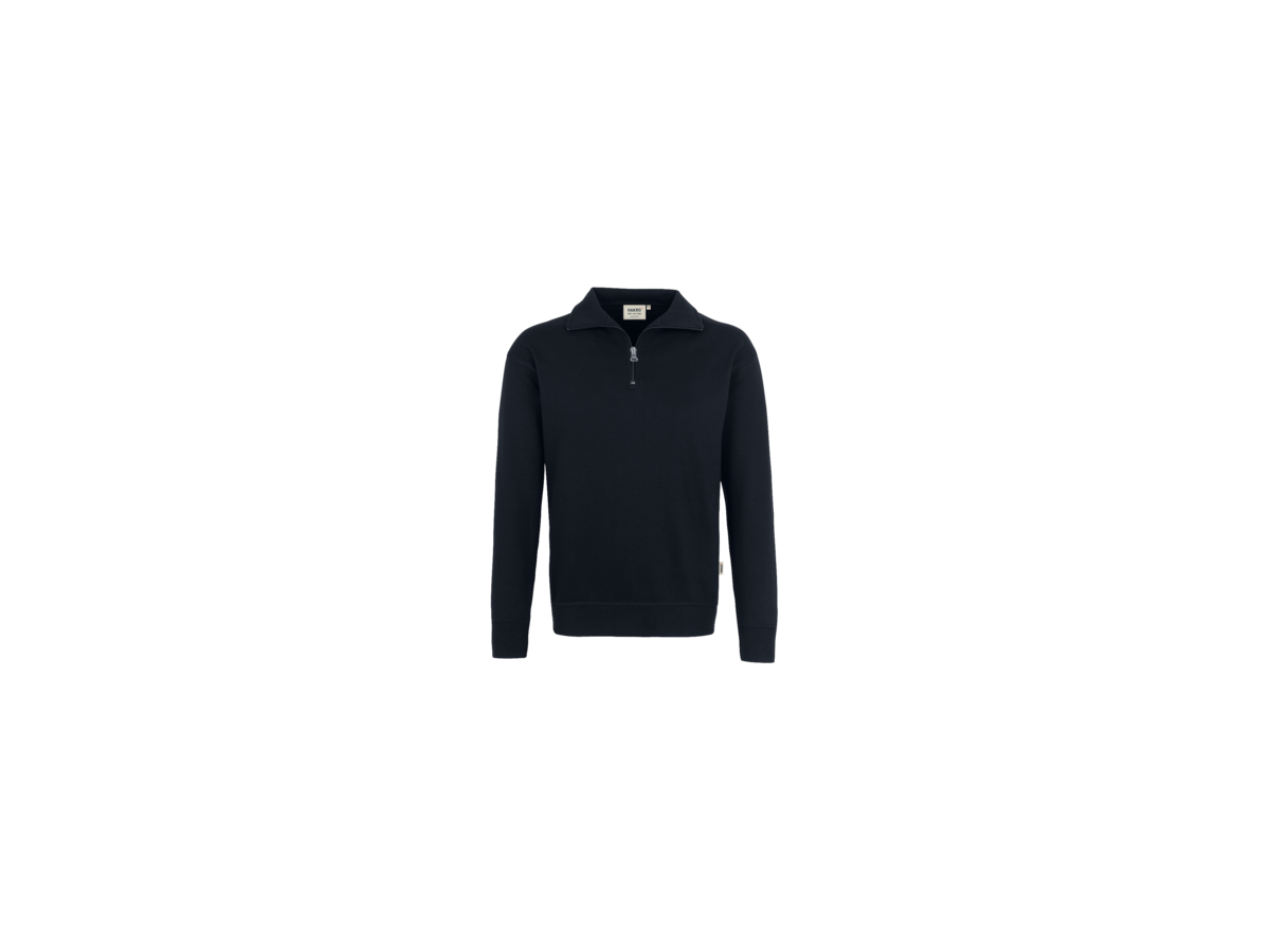 Zip-Sweatshirt Premium Gr. M, schwarz - 70% Baumwolle, 30% Polyester