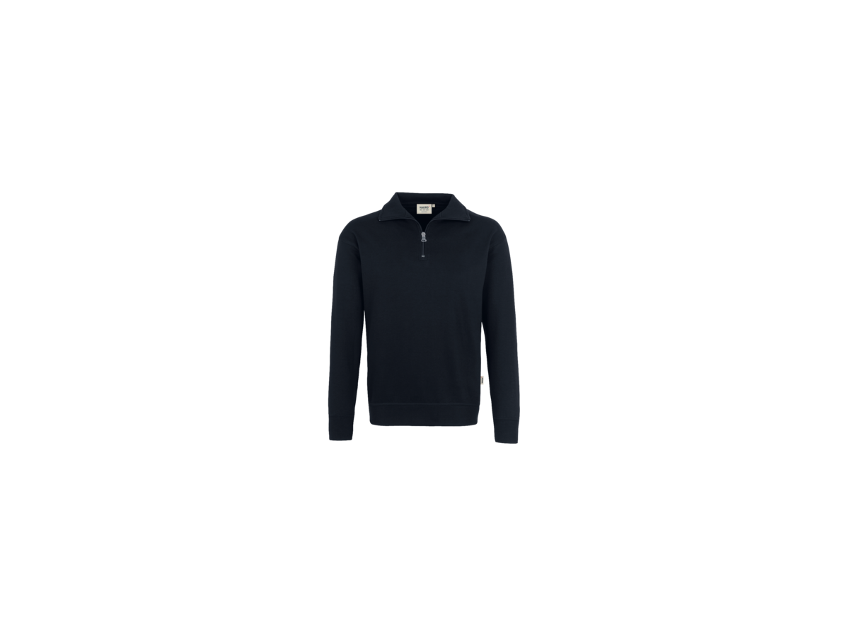 Zip-Sweatshirt Premium Gr. 6XL, schwarz - 70% Baumwolle, 30% Polyester, 300 g/m²