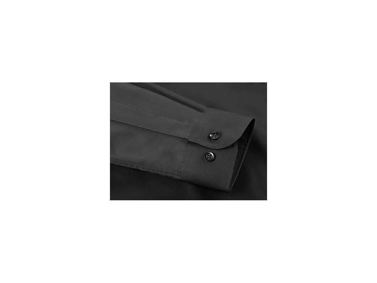 Herren Hemd STC langarm Grösse 48 (3XL) - 0500-schwarz, RegularFit Smellproof-Plus