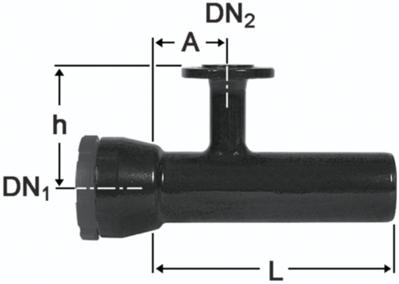 Schraubmuffen-T Muffen/Spitzende/Flansch - Fig. 2353