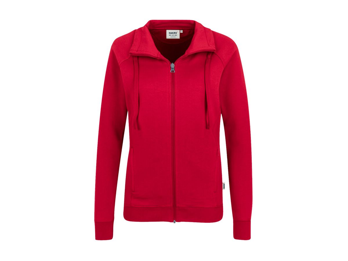 Women-Sweatjacke College weinrot - 100 % Baumwolle, 200 g /m²