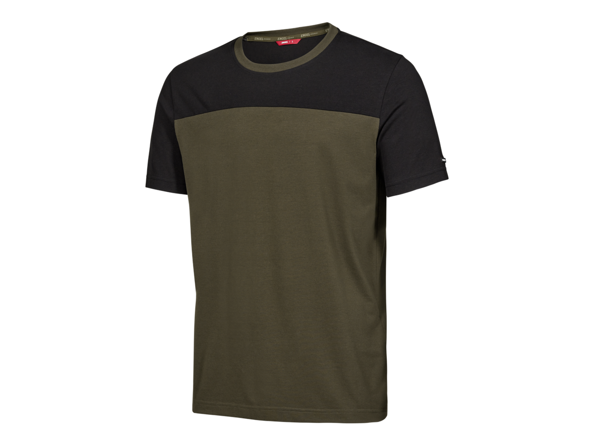 ENTIRE Herren T-Shirt Gr. 4XL - Forest Green/Schwarz