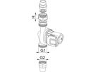 Biral Zwischenstück Z83 - Dim.: 5/4" x 11/2" | H: 30 mm