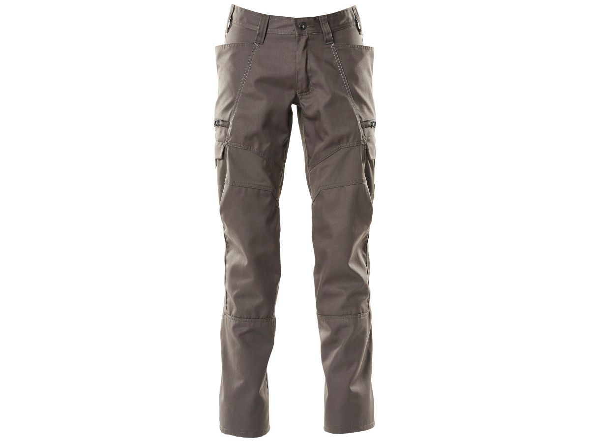 Hose mit Schenkeltaschen Gr. 76C46 - dunkelanthrazit, Stretch-Einsätze