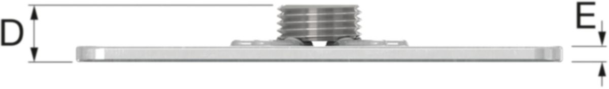 Grundplatten FLAMCO SRG 2-L - 80x30x3 mm