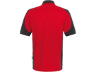 Poloshirt Contrast Perf. XL rot/anth. - 50% Baumwolle, 50% Polyester