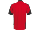 Poloshirt Contrast Perf. 4XL rot/anth. - 50% Baumwolle, 50% Polyester, 200 g/m²