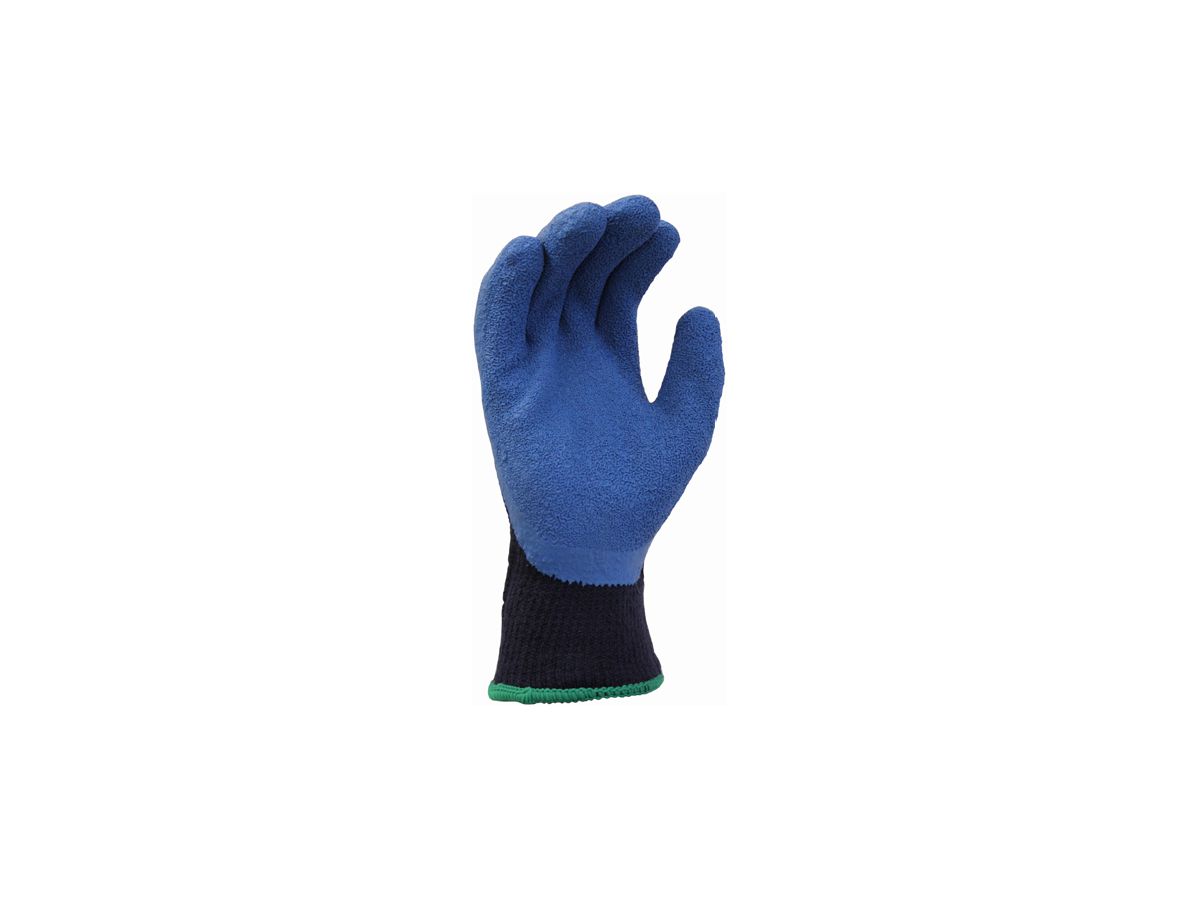 Freeze Thermo-Grip-Winterhandschuh - blau/schwarz, Latexbesch. Vliesfutter
