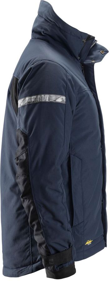 Allround Work gefütterte Jacke, Gr. S - marineblau/schwarz, 100% PES, 220 g/m²