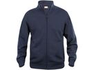 CLIQUE Basic Cardigan Sweatjacke Gr. 2XL - dunkelmarine, 65% PES / 35% CO, 280 g/m²
