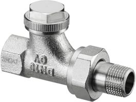 Verschraubung "Combi 3" Durchgang IG - Messing vernickelt