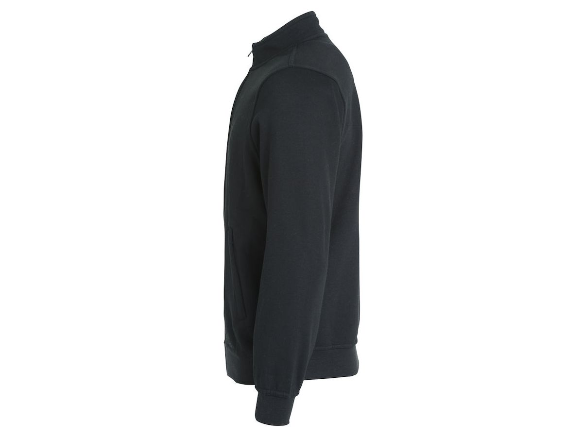 CLIQUE Basic Cardigan Sweatjacke Gr. 2XL - schwarz, 65% PES / 35% CO, 280 g/m²