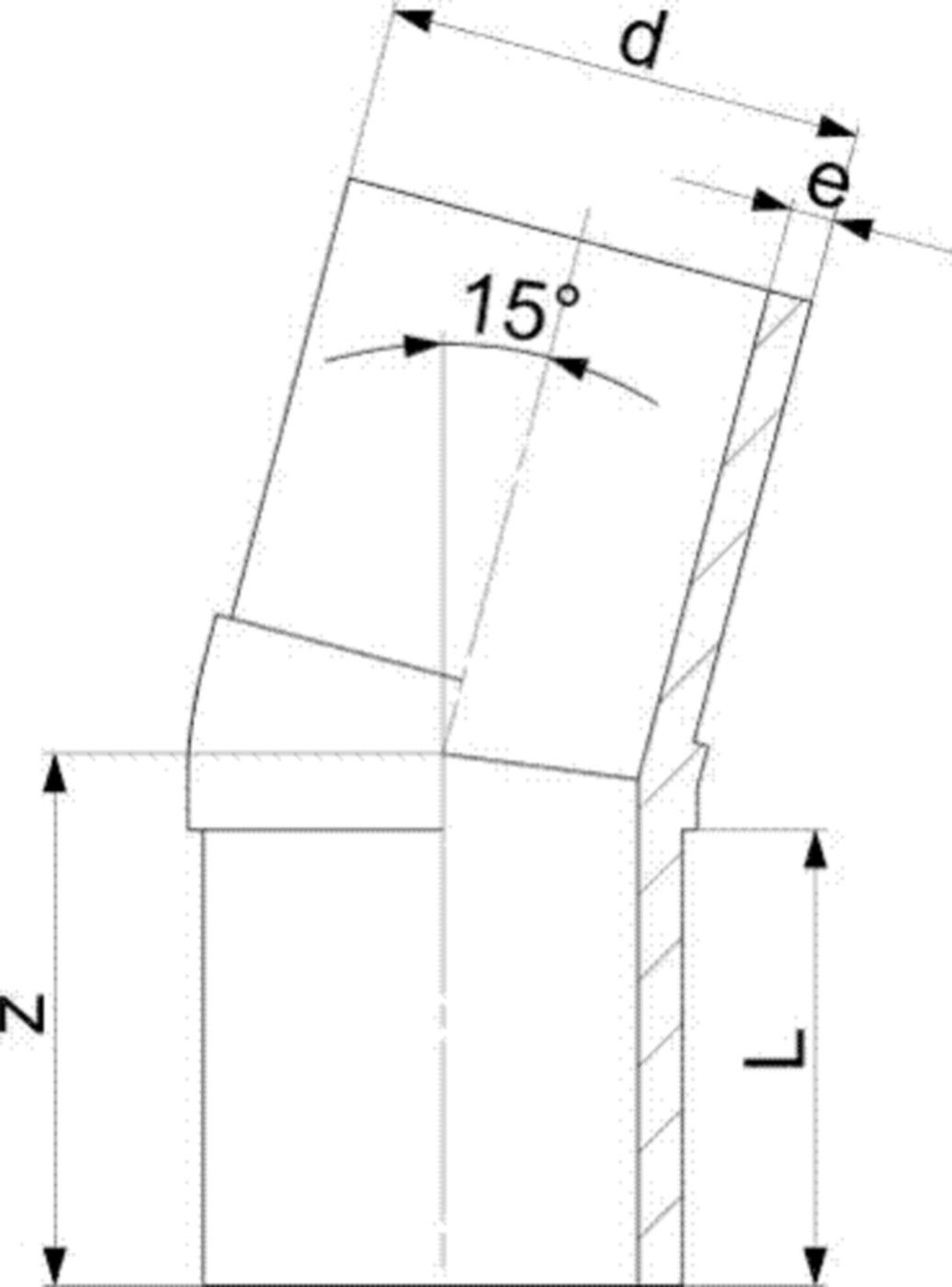 Winkel 15° HDPE PE100