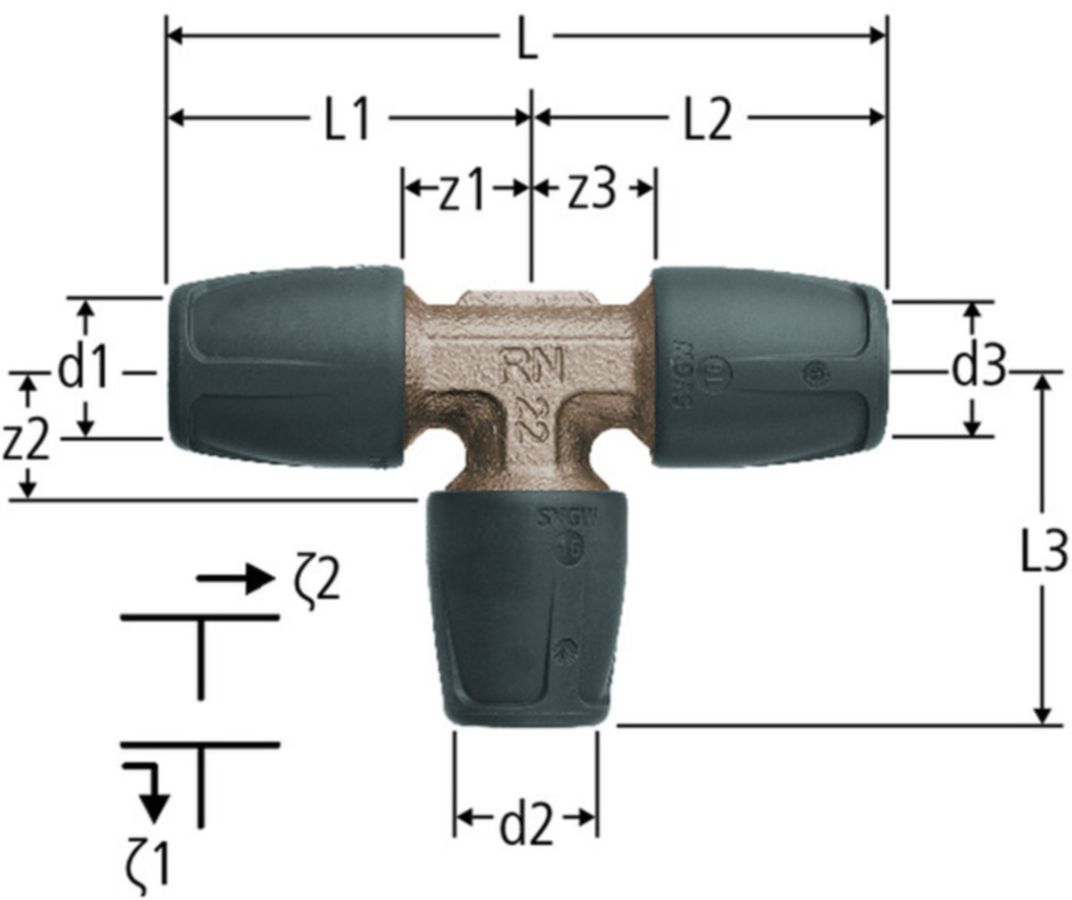 Optiflex prOfix T-Stück