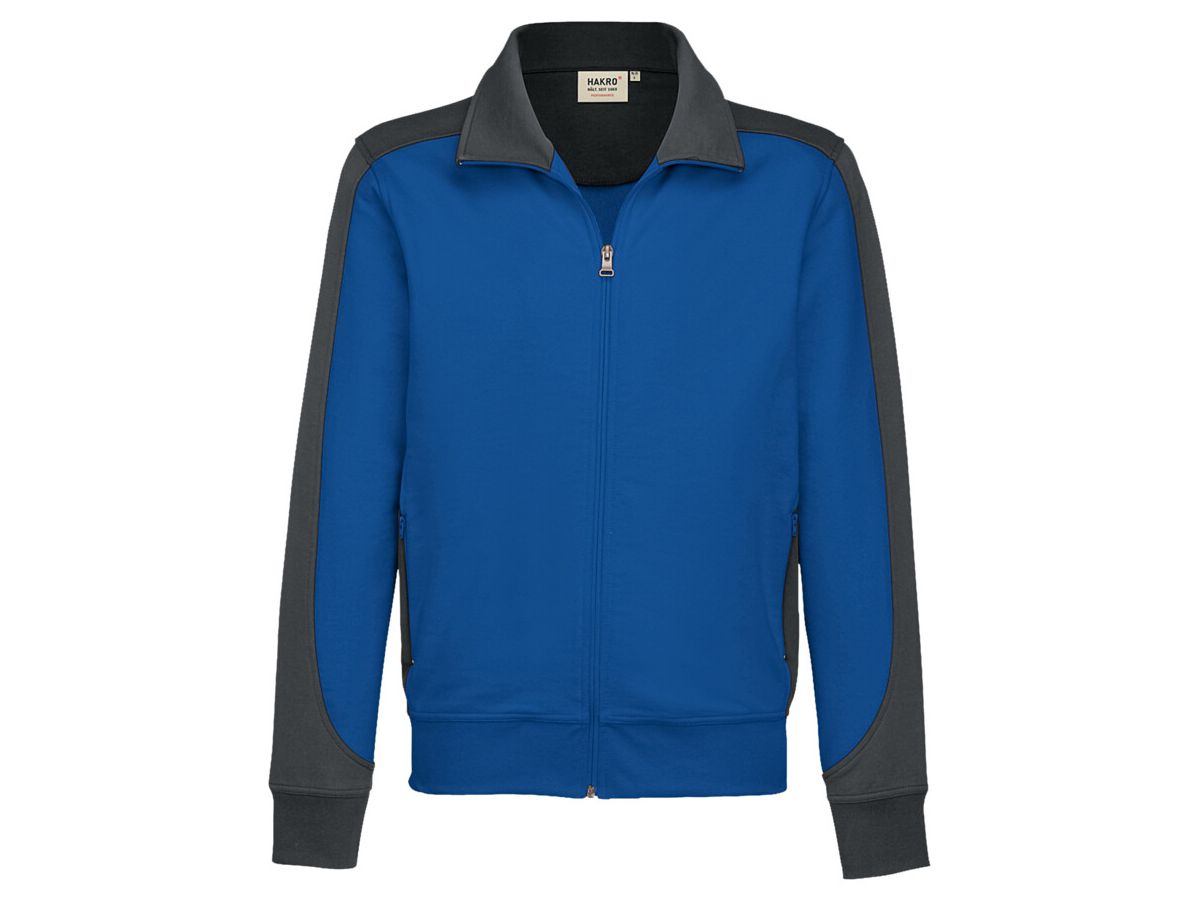 Sweatjacke Contrast Performance - 50% Baumwolle / 50% Polyester