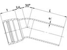 Steckmuffenbogen WILD, 30° MK - Typ MK Novo-Sit