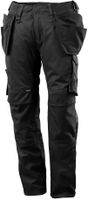 KASSEL Hose mit Knie- und Hängetaschen - Gr. 82C46, schwarz, 65% PES/35% CO