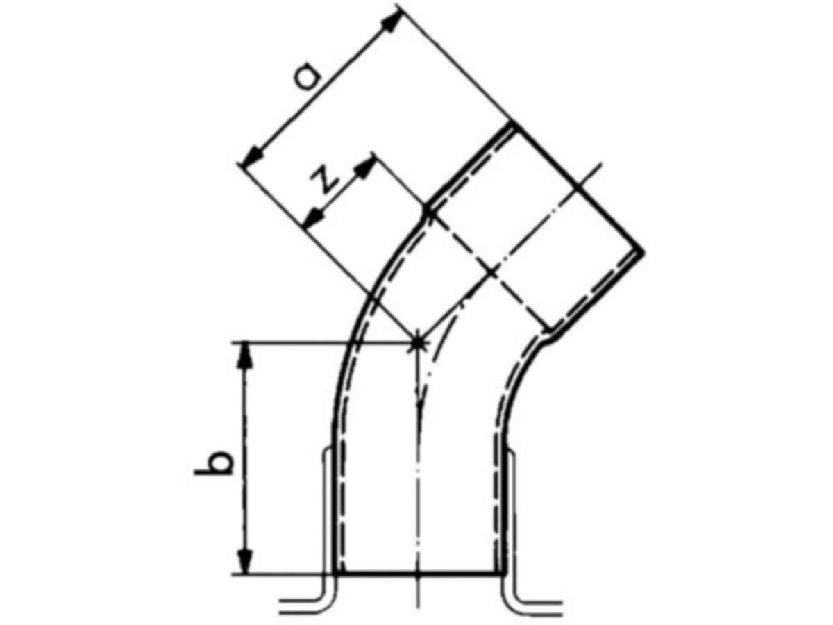 Bogen 45° Nr. 7040, aussen-innen - Lötfittings