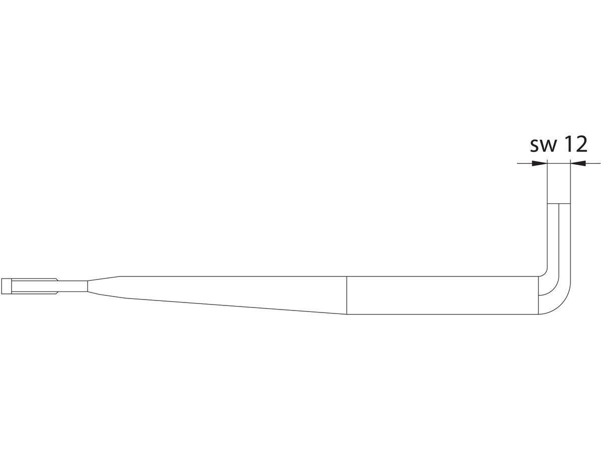 Schlüssel Fig. 101 zu Gussdeckel - Fig. 24 (Brunnstubendeckel)