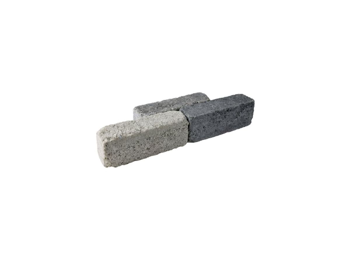 RIEMO Pflasterstein Granit - LxBxH: 22x6x8 cm, grau-anthrazit-weiss