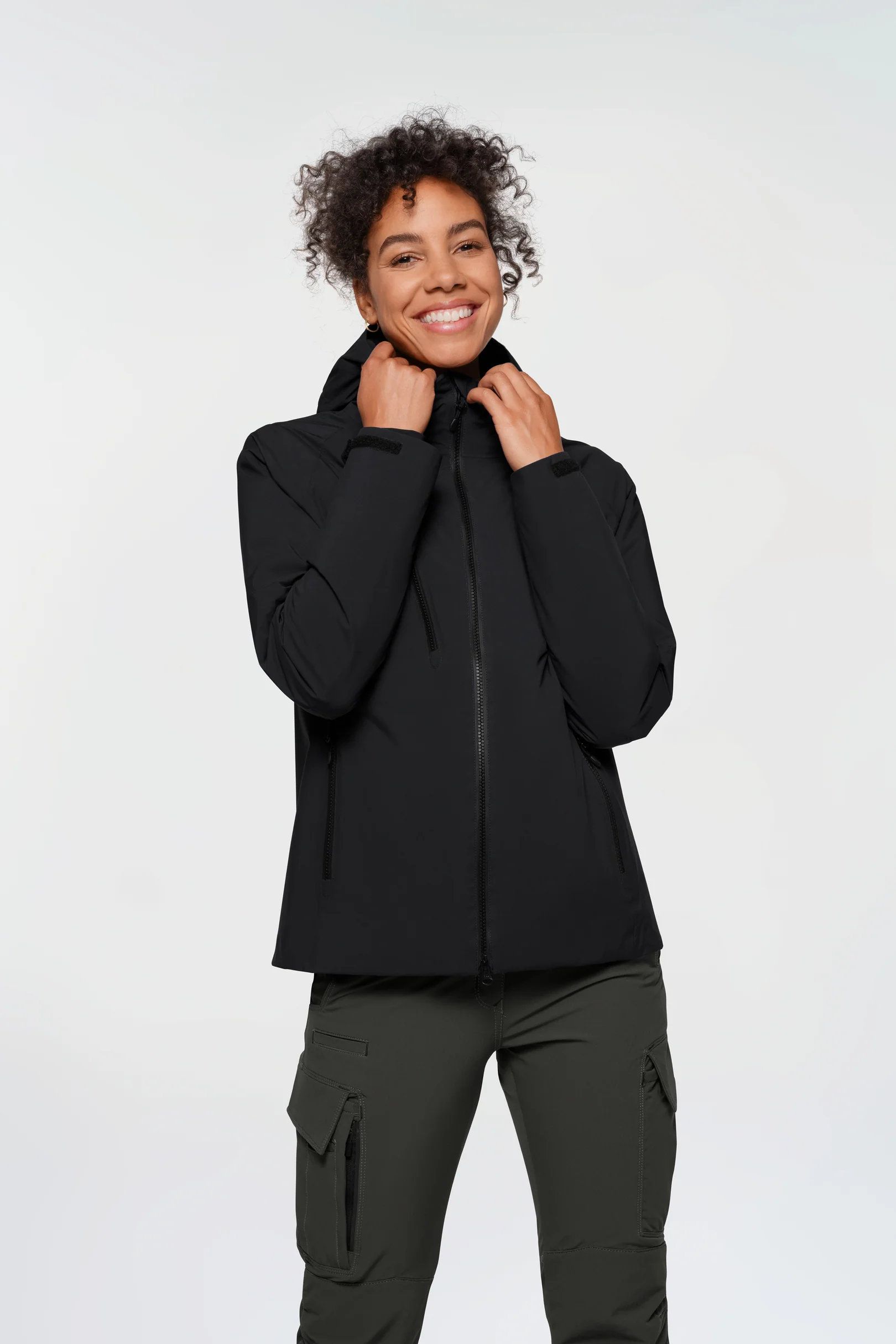 HAKRO Damen High-Activejacke ECO,Gr.M - Farbe: schwarz, 100% Polyester rec.