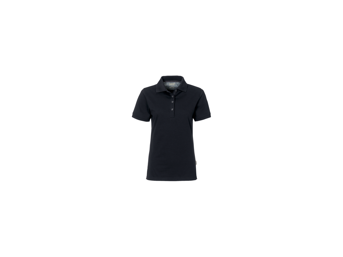 Damen-Poloshirt Cotton-Tec 2XL schwarz - 50% Baumwolle, 50% Polyester