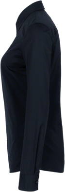 Bluse 1/1-Arm Perf. Gr. 6XL, schwarz - 50% Baumwolle, 50% Polyester, 120 g/m²