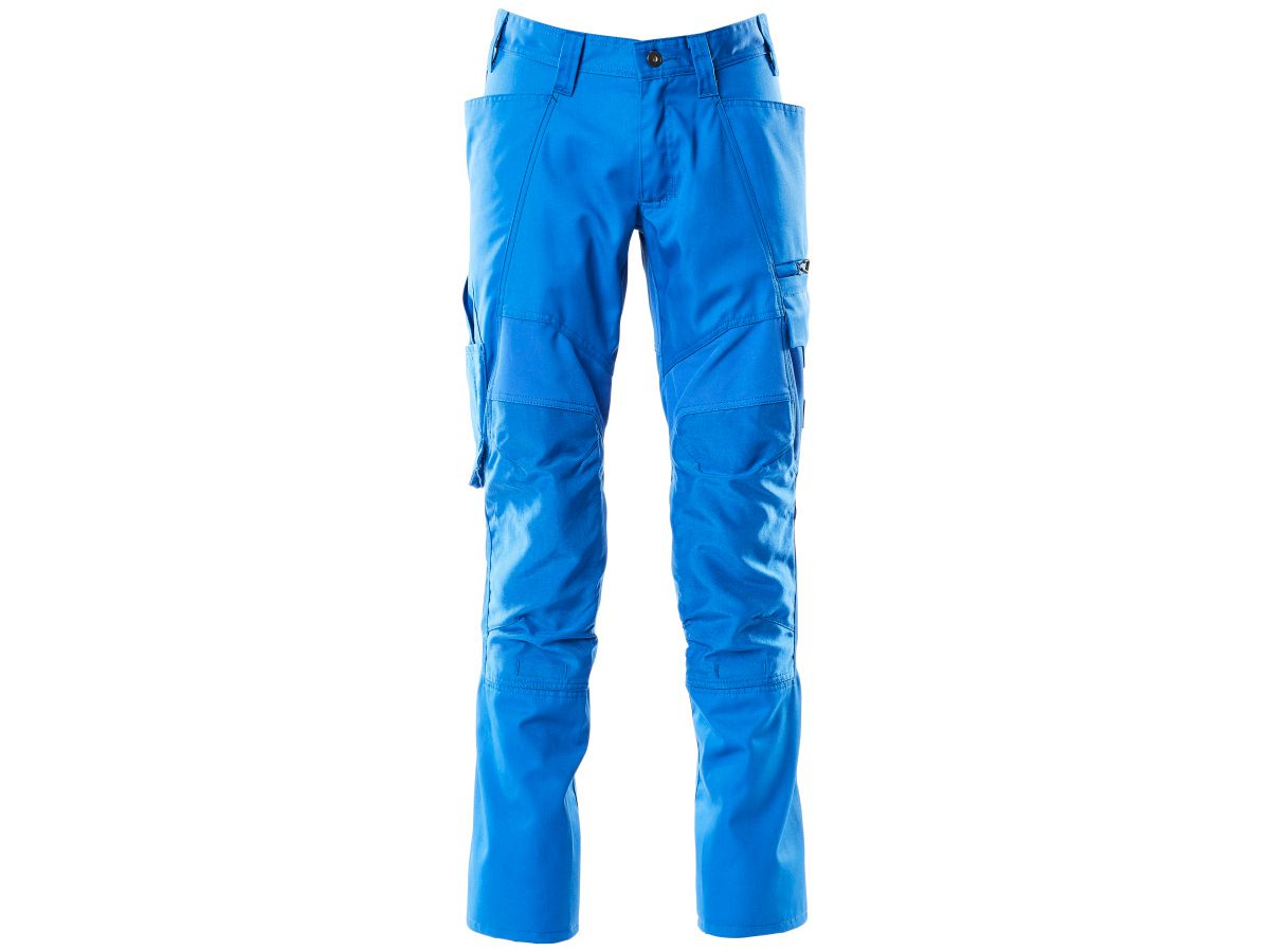 Hose mit Knietaschen, Gr. 82C68 - azurblau, Stretch-Einsätze