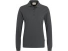 Damen-Longsl.-Polosh. Perf. XS anth. - 50% Baumwolle, 50% Polyester, 220 g/m²