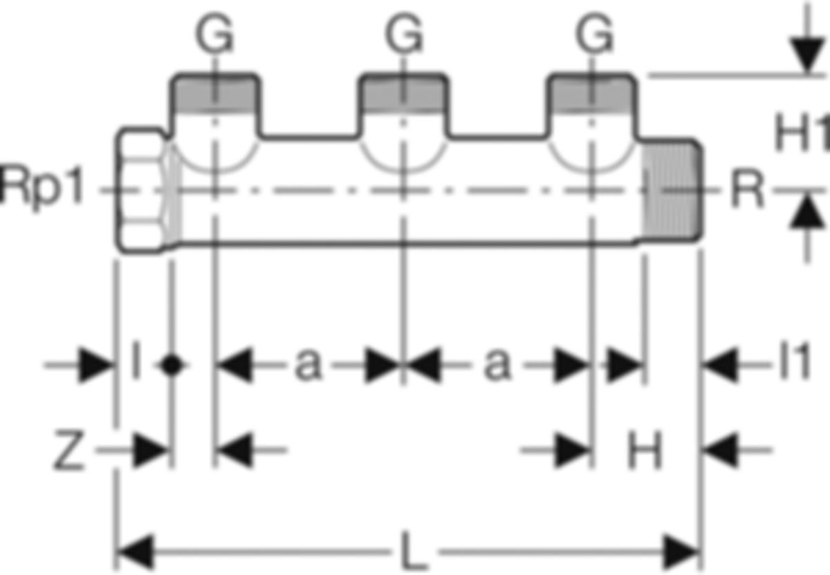 Mepla Verteiler dreifach