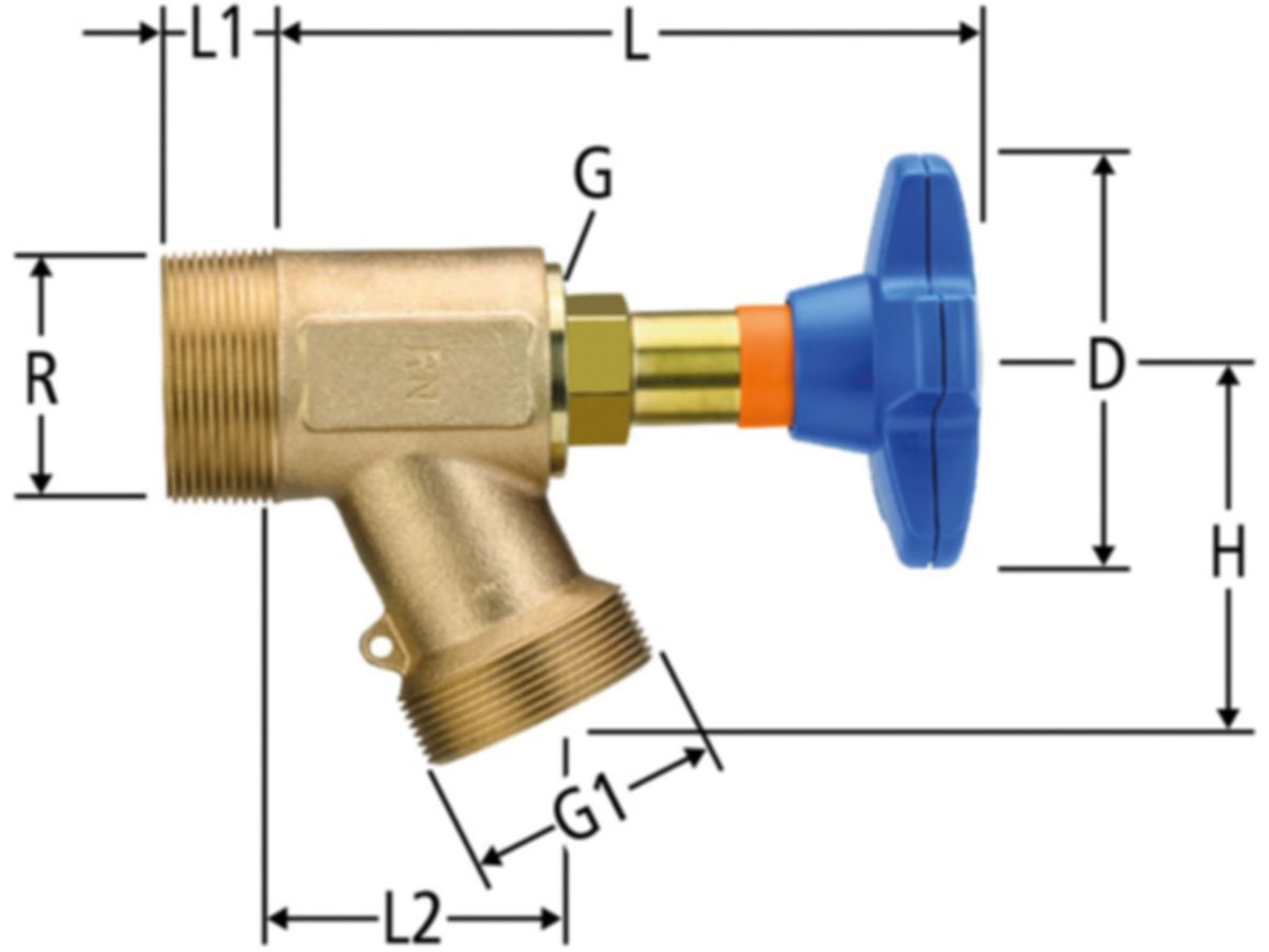 Feuerventil NUSSBAUM PN 16 - mit Easy-Top-Oberteil