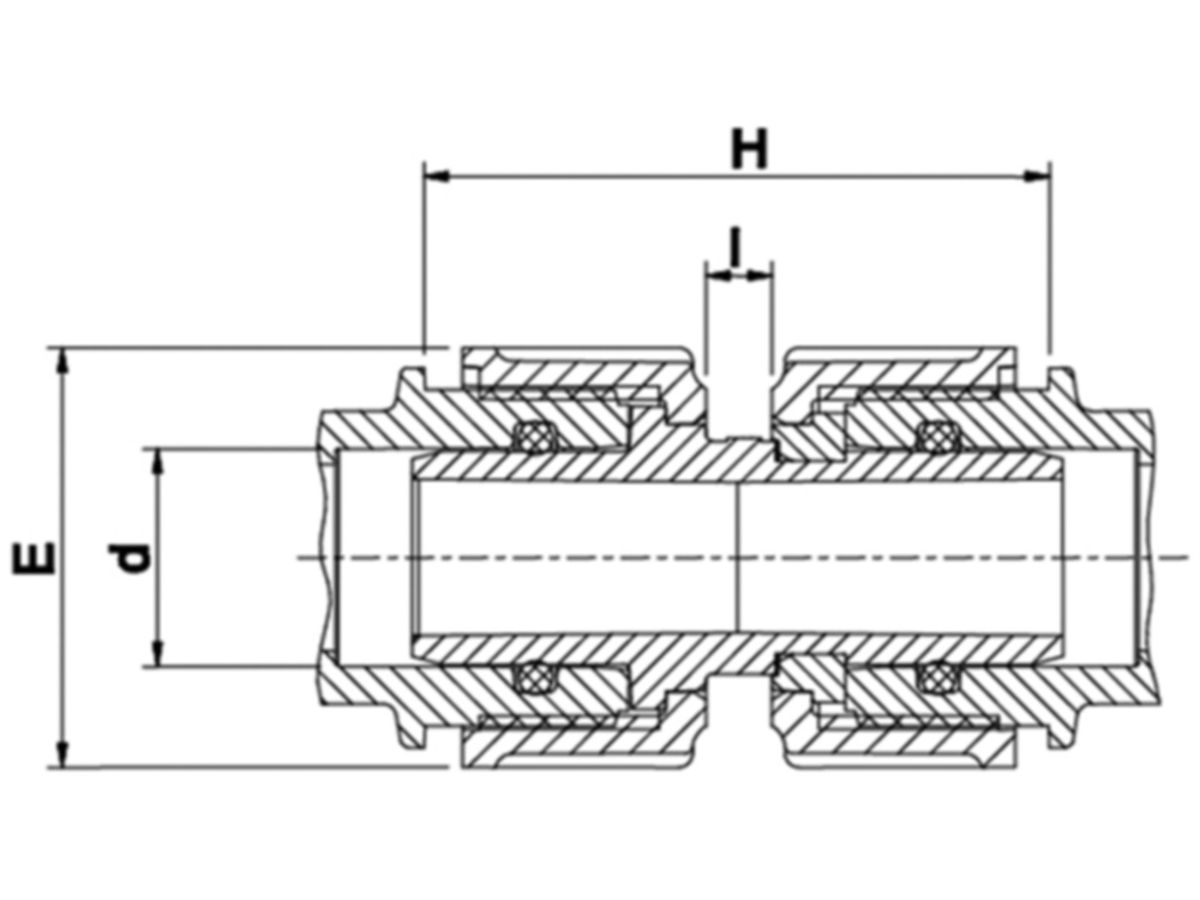 Plasson-Doppeladapter