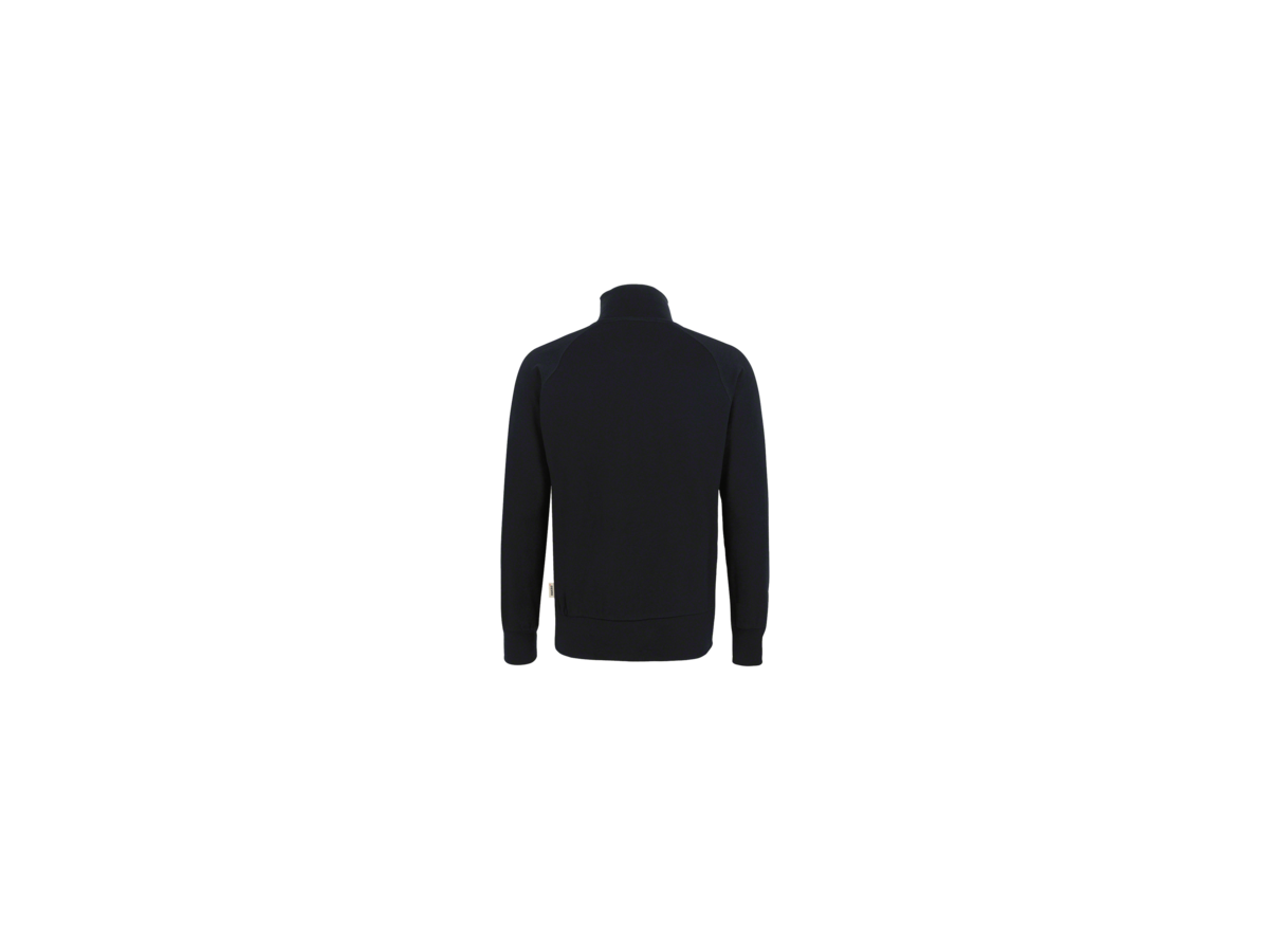 Sweatjacke College Gr. XL, schwarz - 70% Baumwolle, 30% Polyester