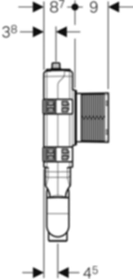 Geberit Hygienespülung mit einem - Wasseranschluss