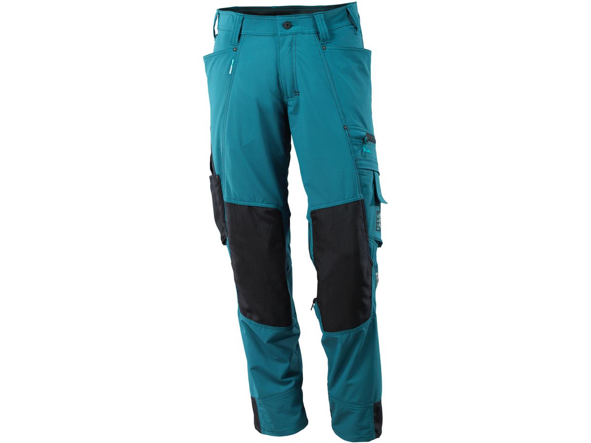 Advanced Hose mit Knietaschen, Gr. 76C52 - dunkelpetroleum, 92% PA / 8% EL 235 g/m²