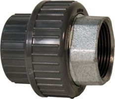 Übergangsverschraubung PVC-U/Temperguss - metrisch