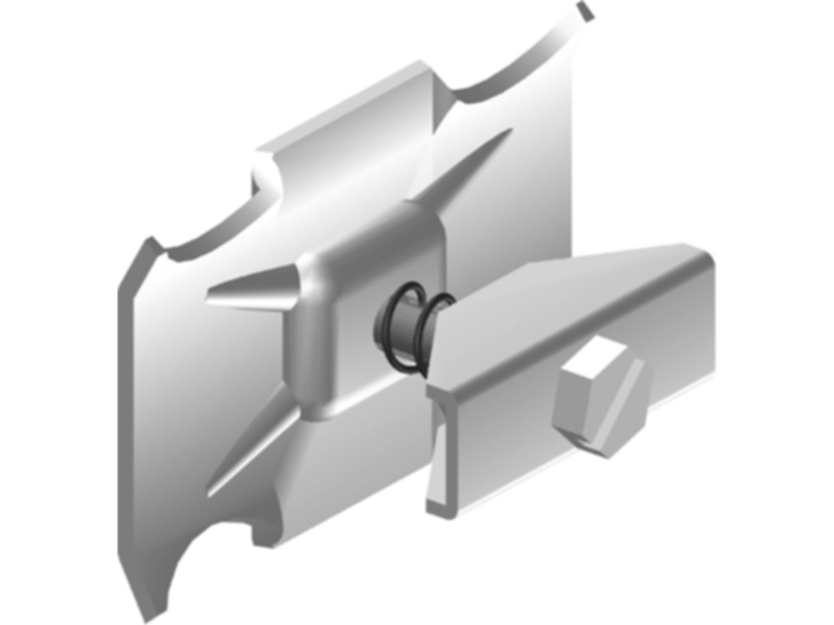 Klemmhalter für Säulenradiatoren - AK1 und AK2 nach VDI 6036, weiss