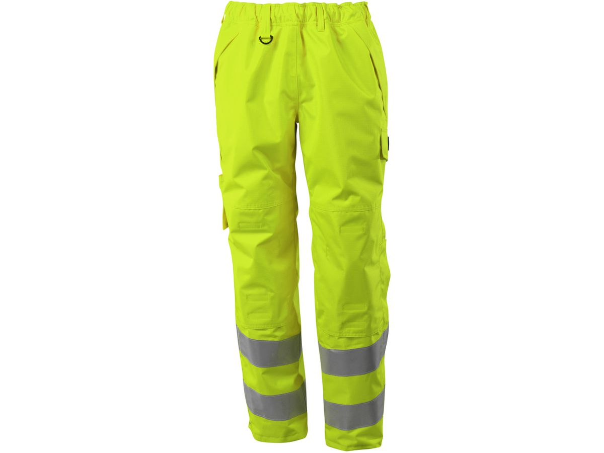 Überziehhose mit Knietaschen, Gr. S - hi-vis gelb, Kl. 2, 100% Polye. 210 g/m²