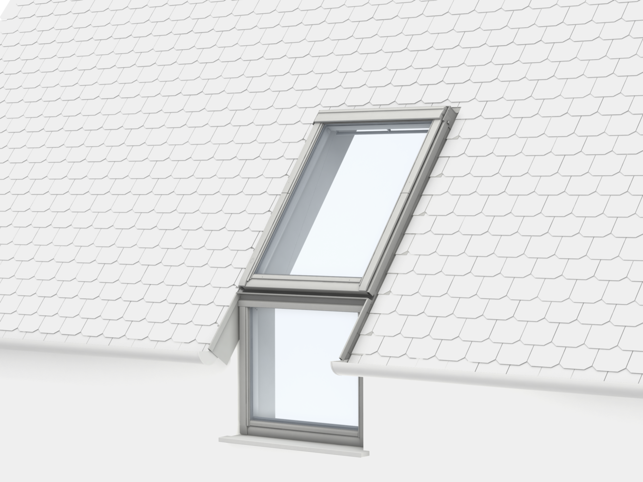 Eindeckrahmen für Zusatzelement VFE/VIU - für profilierte Bedachungsmaterialien