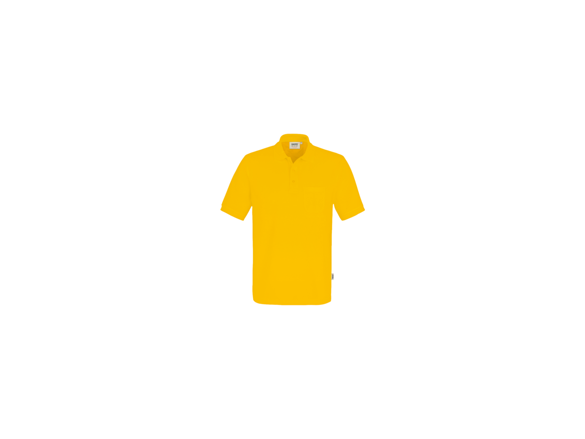Pocket-Poloshirt Perf. Gr. L, sonne - 50% Baumwolle, 50% Polyester, 200 g/m²