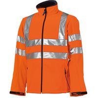 Warnschutz-Jacke leuchtorange - Winddicht, 2-lagen bonded